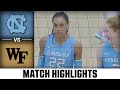 North Carolina vs. Wake Forest Match Highlights | 2023 ACC Volleyball