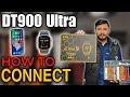 Dt900 ultra smartwatch connect to phone | how to connect dt900 ultra | dt900 ultra pair to phone