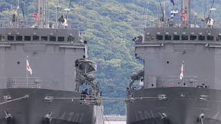 多用途支援艦「ひうち」入港