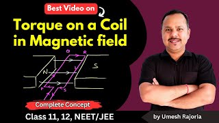 Torque on a Coil in magnetic field | Moving charges and magnetism | 12 Physics  #cbse #umeshrajoria