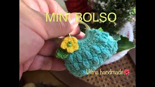 MINI BOLSITO tejido a crochet, muy bonito y muy fácil.