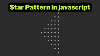 Left Pascal Star Pattern using for loop in javascript 2023 | Papa Developer