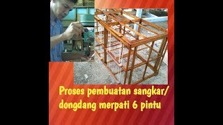 Proses membuat sangkar/dongdang burung merpati