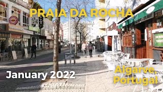 Praia da Rocha Beachline Street Walk January 2022