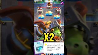 Can 2 Inferno Dragons With A Freeze and An Inferno Tower on Defense 3 Crown? #3crown #clash #shorts