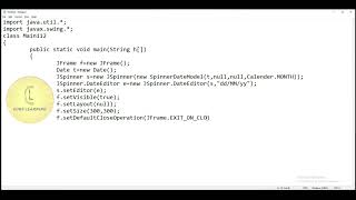 Java | Swing class 'JSpinner - SpinnerDateModel' | CodeLearning