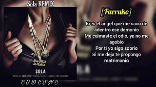 Anuel - Sola REMIX (LETRA) FT Farruko, Daddy Yankee, Wisin, Zion y Lennox