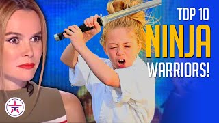 10 Ninja Warriors That SHOCKED the World on the Got Talent Stage!
