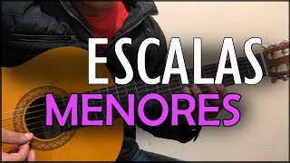 Todas las escalas menores en guitarra