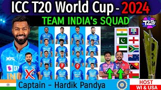 ICC T20 World Cup 2024 - Team India New Squad | T20 World Cup 2024 India’s Squad | T20 WC 2024 India
