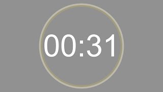 31 SECONDS - 4K - COUNTDOWN IN REVERSE - SECOND TIMER -