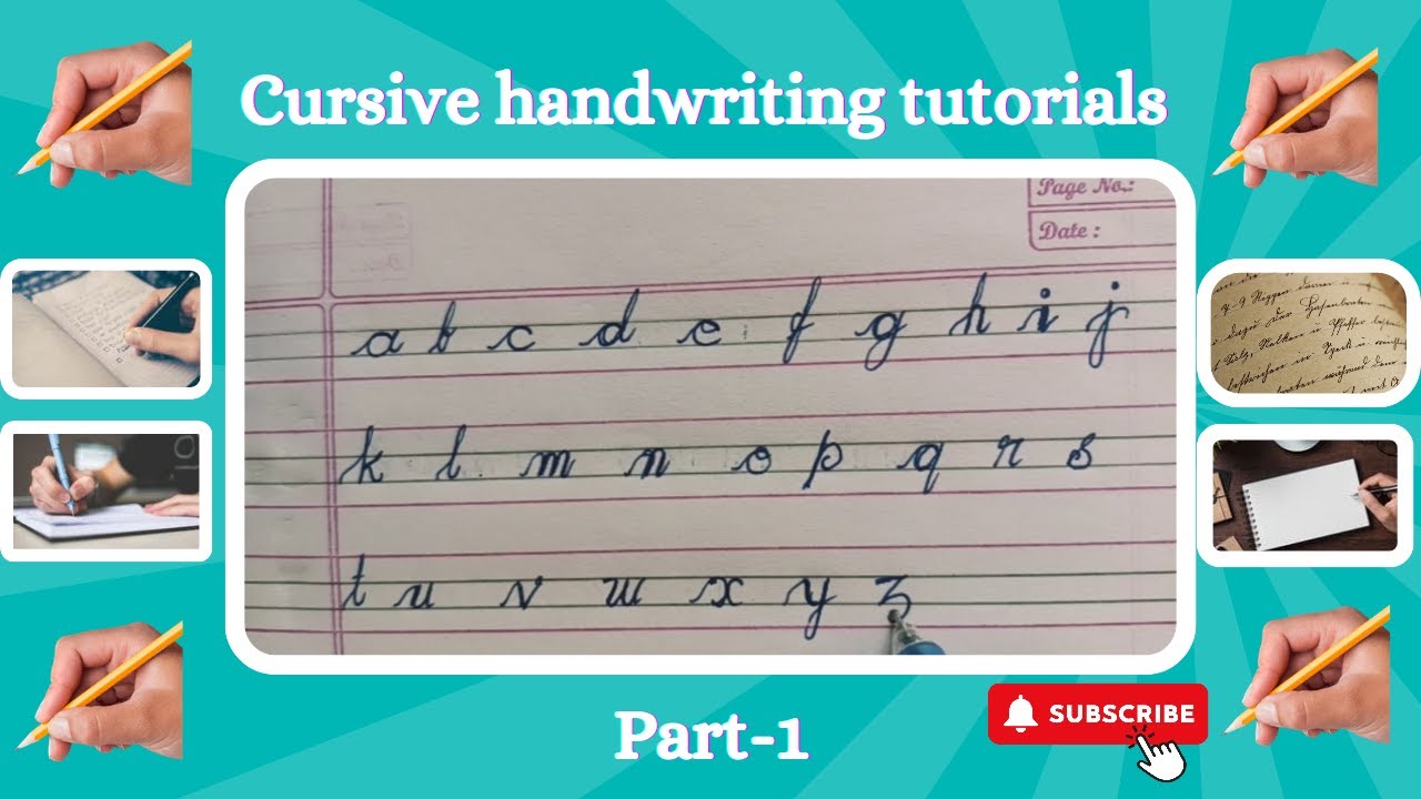 Cursive Handwriting Tutorial Part1 How To Write Cursive Handwriting In