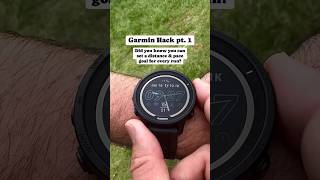Garmin Hack Pt. 1 ⌚️ 👀 You can set both distance and pace goals to optimise your training! #garmin