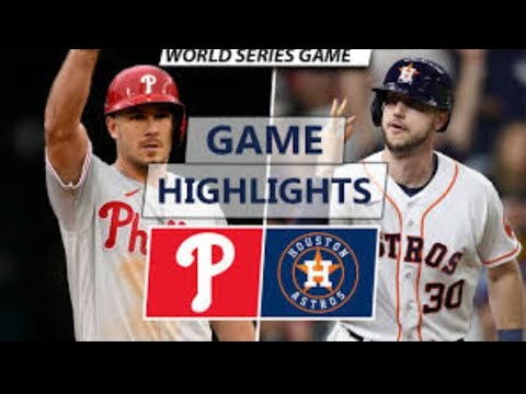 Phillies Vs Astros - Juego 3 Serie Mundial 1 Oct 2022 - Highlights Mlb ...