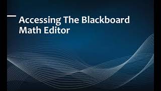 BB Math Editor