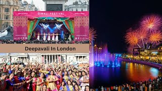 Diwali Celebration in London 2024 || Fire work || ದೀಪಾವಳಿ in London