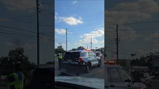 Many Largo Police Department Unit on scene moving traffic for unknown reason Pinellas County Florida
