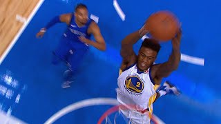 Dunk of the year?? Jordan Bell crazy off the glass self alley in game