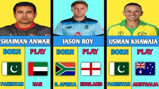 Cricket Players Who didn't Play for their Country of Birth|Data World Info