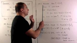Linear Transformations: One-One