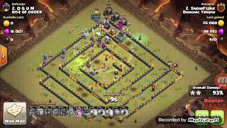 Rekap hasil war Demonic Temple vs Rise of order