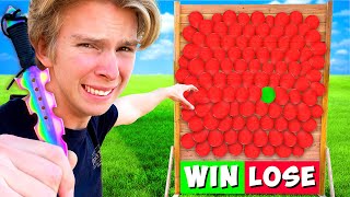 100 Mystery Balloon Wall of PRANKS! *DONT POP THE WRONG BALLOON*