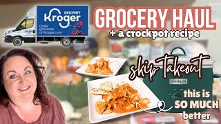 $118 Kroger Grocery Haul 🛒🔥 + An EASY Crockpot Butter Chicken Recipe!