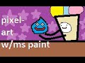 how to make pixel art w/ms paint