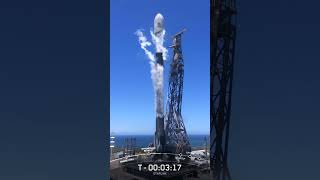 SpaceX Falcon9 B1075 Launch From SLC-4E At Vandenberg With Starlink  #spacex #falcon9