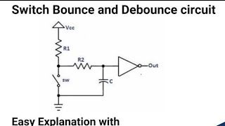 What is Switch Bounce and How to Debounce || Switch Debouncing || S-R Latch