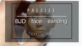 @eringadolls : PRECISE face sanding backstage. Polymer clay doll head. Conscious work. BJD tutorial.