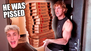 ORDERING GIANT PIZZAS TO MY BROTHERS HOUSE (PRANK WARS)