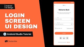 Android Login Screen | UI Design | Android Studio Tutorial