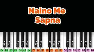 Naino me sapna || Sapno m sajna || Sajna pe dil aa gaya || Himmat wala movie song on piano ||