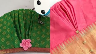 బుట్ట చేతులు కటింగ్ \u0026స్టిచ్చింగ్ /simple puff sleeves cutting and stitching #hands