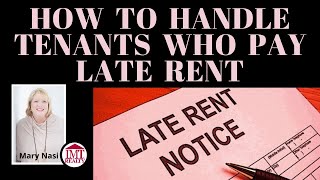 How To Handle Tenants Who Pay Late Rent