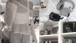 My digital diary⊹₊⟡⋆ || skincare routine, everything shower & more🤍🫧