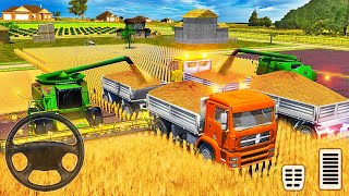 Real Tractor Driving Simulator 2021 - Farming Tractor Cultivating Wheat Field - Android Gameplay