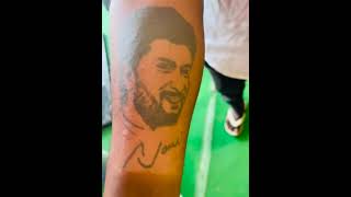 నాని వీర అభిమాని చేతి పై టాటు || crazy fan tattoo