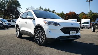 2020 Ford Escape Titanium Review - Start Up, Revs, and Walk Around