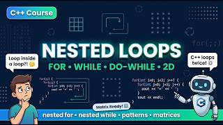C++ Nested Loops Explained | For, While & Patterns | Lecture 23