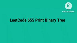 LeetCode 655 Print Binary Tree #leetcode #depthfirstsearch