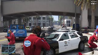 GTA 5 - Rockford Hills Police Station Massacre + Ten Star Escape