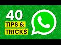 Top 40 SECRET WhatsApp Tricks & Hacks 2024