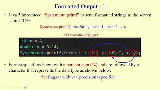 Printing Objects: System.out.print, System.out.println, System.out.printf