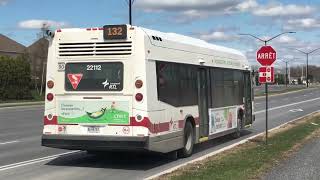 RTL Longueuil 2022 Novabus LFS HEV+ #22112 Action shot on route 132 west