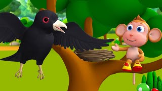 The Cuckoo's Friend Monkey Story - बीमार कोयल और दोस्त बंदर हिन्दी कहानी 3D Kids Hindi Moral Stories