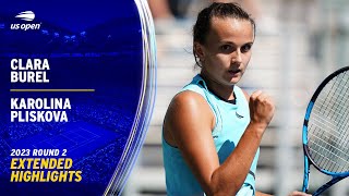Karolina Pliskova vs. Clara Burel Extended Highlights | 2023 US Open Round 2