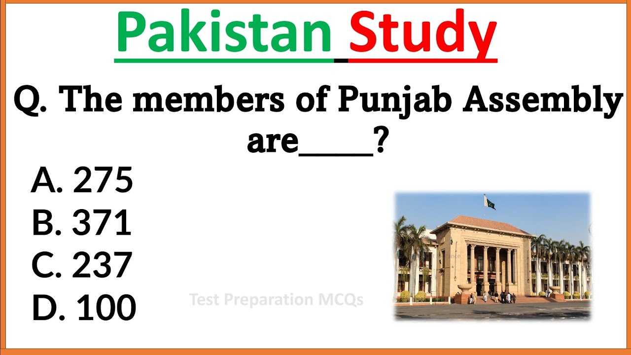 Important Pakistan Studies MCQs | Pak Study Questions | PPSC NTS FPSC ...