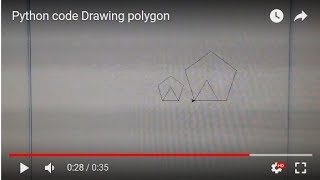 Python code Drawing polygon